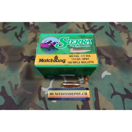 Geschosse Sierra Match King (2315) .311 174grs HPBT; 100 Stk