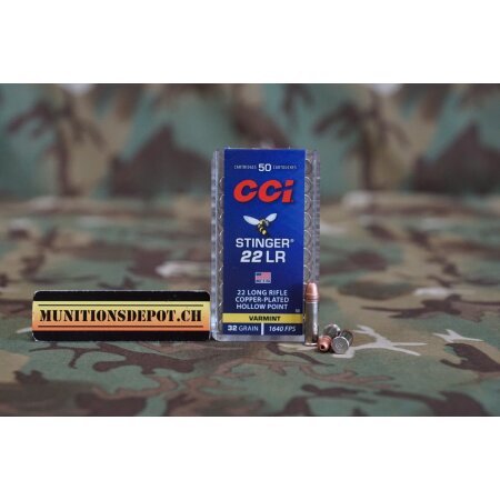 CCI .22lr Stinger 32grs CPHP; 50 Stk