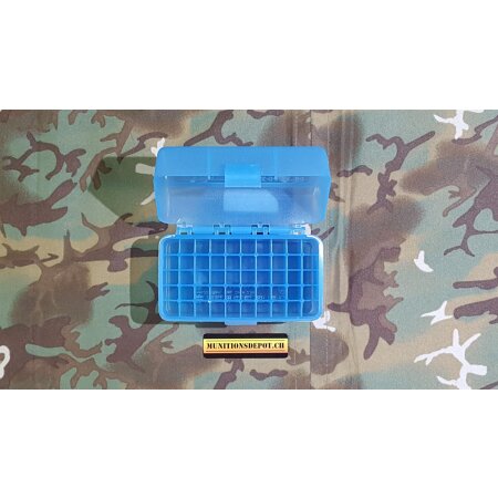 Patronenbox MTM .222 Rem, .223 Rem Clear Blue (RS-50)