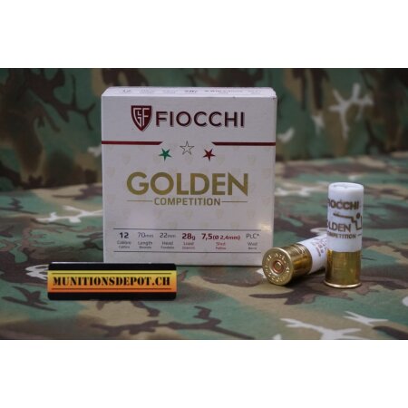 Fiocchi 12/70 Golden Trap 7.5mm 28g; 25 Stk