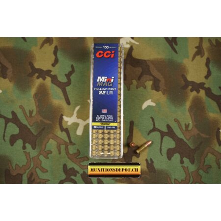 CCI .22lr Mini Mag HP 36grs GLHP; 100 Stk