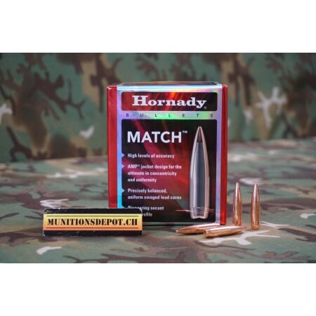 Geschosse Hornady Match 6.5mm/.264 140grs BTHP; 100 Stk...