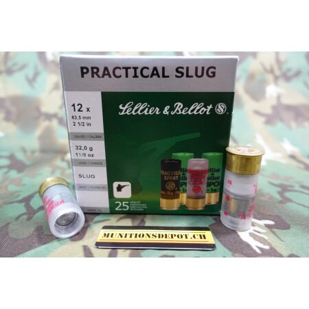 Sellier & Bellot Practical Slug 12/63.5 32g; 25 Stk